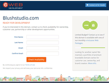 Tablet Screenshot of blushstudio.com